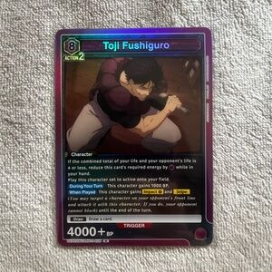Toji Fushiguro Jujutsu Kaisen (JJK) Union Arena Trading Card